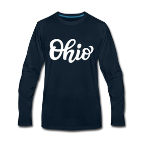 Ohio Long Sleeve T-Shirt - Hand Lettered Unisex Ohio Long Sleeve Shirt