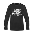 South Dakota Long Sleeve T-Shirt - Hand Lettered Unisex South Dakota Long Sleeve Shirt - black