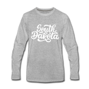 South Dakota Long Sleeve T-Shirt - Hand Lettered Unisex South Dakota Long Sleeve Shirt - heather gray