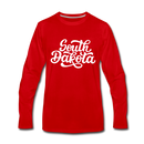 South Dakota Long Sleeve T-Shirt - Hand Lettered Unisex South Dakota Long Sleeve Shirt - red