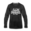 South Dakota Long Sleeve T-Shirt - Hand Lettered Unisex South Dakota Long Sleeve Shirt - charcoal gray