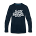 South Dakota Long Sleeve T-Shirt - Hand Lettered Unisex South Dakota Long Sleeve Shirt - deep navy