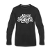 North Dakota Long Sleeve T-Shirt - Hand Lettered Unisex North Dakota Long Sleeve Shirt - black