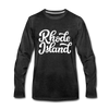 Rhode Island Long Sleeve T-Shirt - Hand Lettered Unisex Rhode Island Long Sleeve Shirt