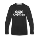 South Carolina Long Sleeve T-Shirt - Hand Lettered Unisex South Carolina Long Sleeve Shirt - black