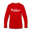 Pennsylvania Long Sleeve T-Shirt - Hand Lettered Unisex Pennsylvania Long Sleeve Shirt - red