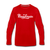 Pennsylvania Long Sleeve T-Shirt - Hand Lettered Unisex Pennsylvania Long Sleeve Shirt - red