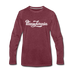 Pennsylvania Long Sleeve T-Shirt - Hand Lettered Unisex Pennsylvania Long Sleeve Shirt - heather burgundy