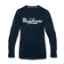 Pennsylvania Long Sleeve T-Shirt - Hand Lettered Unisex Pennsylvania Long Sleeve Shirt - deep navy