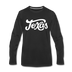 Texas Long Sleeve T-Shirt - Hand Lettered Unisex Texas Long Sleeve Shirt - black