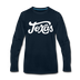 Texas Long Sleeve T-Shirt - Hand Lettered Unisex Texas Long Sleeve Shirt - deep navy