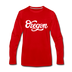 Oregon Long Sleeve T-Shirt - Hand Lettered Unisex Oregon Long Sleeve Shirt - red