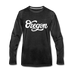 Oregon Long Sleeve T-Shirt - Hand Lettered Unisex Oregon Long Sleeve Shirt - charcoal gray