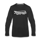 Tennessee Long Sleeve T-Shirt - Hand Lettered Unisex Tennessee Long Sleeve Shirt - black