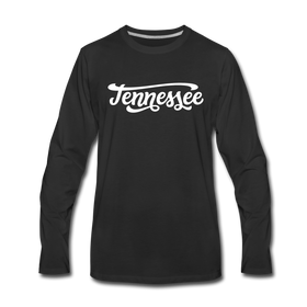 Tennessee Long Sleeve T-Shirt - Hand Lettered Unisex Tennessee Long Sleeve Shirt - black