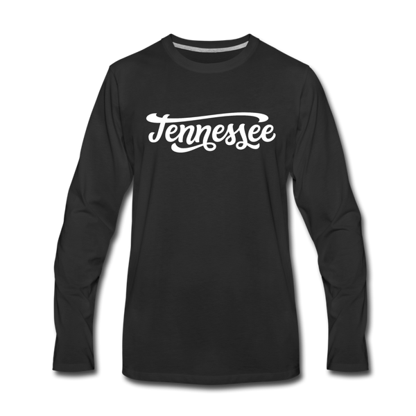 Tennessee Long Sleeve T-Shirt - Hand Lettered Unisex Tennessee Long Sleeve Shirt - black