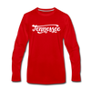 Tennessee Long Sleeve T-Shirt - Hand Lettered Unisex Tennessee Long Sleeve Shirt - red