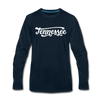 Tennessee Long Sleeve T-Shirt - Hand Lettered Unisex Tennessee Long Sleeve Shirt - deep navy