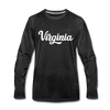 Virginia Long Sleeve T-Shirt - Hand Lettered Unisex Virginia Long Sleeve Shirt - charcoal gray