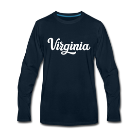Virginia Long Sleeve T-Shirt - Hand Lettered Unisex Virginia Long Sleeve Shirt