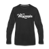 Wisconsin Long Sleeve T-Shirt - Hand Lettered Unisex Wisconsin Long Sleeve Shirt - black