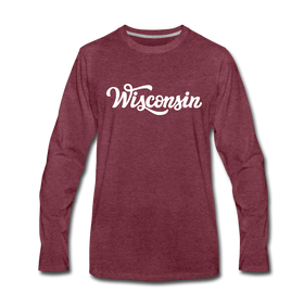 Wisconsin Long Sleeve T-Shirt - Hand Lettered Unisex Wisconsin Long Sleeve Shirt