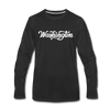 Washington Long Sleeve T-Shirt - Hand Lettered Unisex Washington Long Sleeve Shirt - black