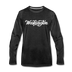 Washington Long Sleeve T-Shirt - Hand Lettered Unisex Washington Long Sleeve Shirt - charcoal gray