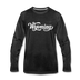 Wyoming Long Sleeve T-Shirt - Hand Lettered Unisex Wyoming Long Sleeve Shirt - charcoal gray