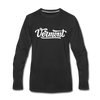 Vermont Long Sleeve T-Shirt - Hand Lettered Unisex Vermont Long Sleeve Shirt - black
