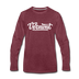 Vermont Long Sleeve T-Shirt - Hand Lettered Unisex Vermont Long Sleeve Shirt - heather burgundy