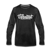Vermont Long Sleeve T-Shirt - Hand Lettered Unisex Vermont Long Sleeve Shirt - charcoal gray
