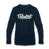 Vermont Long Sleeve T-Shirt - Hand Lettered Unisex Vermont Long Sleeve Shirt - deep navy