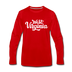 West Virginia Long Sleeve T-Shirt - Hand Lettered Unisex West Virginia Long Sleeve Shirt - red