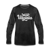West Virginia Long Sleeve T-Shirt - Hand Lettered Unisex West Virginia Long Sleeve Shirt - charcoal gray