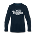 West Virginia Long Sleeve T-Shirt - Hand Lettered Unisex West Virginia Long Sleeve Shirt - deep navy