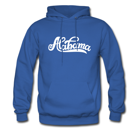 Alabama Hoodie - Hand Lettered Unisex Alabama Hooded Sweatshirt - royal blue