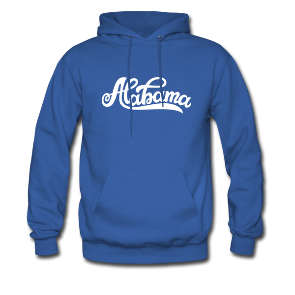 Alabama Hoodie - Hand Lettered Unisex Alabama Hooded Sweatshirt - royal blue