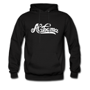 Alabama Hoodie - Hand Lettered Unisex Alabama Hooded Sweatshirt - black