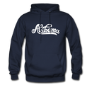 Alabama Hoodie - Hand Lettered Unisex Alabama Hooded Sweatshirt - navy