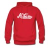 Alabama Hoodie - Hand Lettered Unisex Alabama Hooded Sweatshirt - red