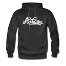 Alabama Hoodie - Hand Lettered Unisex Alabama Hooded Sweatshirt - charcoal gray