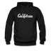 California Hoodie - Hand Lettered Unisex California Hooded Sweatshirt - black