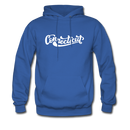 Connecticut Hoodie - Hand Lettered Unisex Connecticut Hooded Sweatshirt - royal blue