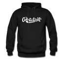 Connecticut Hoodie - Hand Lettered Unisex Connecticut Hooded Sweatshirt - black