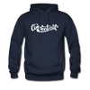 Connecticut Hoodie - Hand Lettered Unisex Connecticut Hooded Sweatshirt - navy
