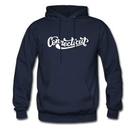 Connecticut Hoodie - Hand Lettered Unisex Connecticut Hooded Sweatshirt