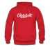 Connecticut Hoodie - Hand Lettered Unisex Connecticut Hooded Sweatshirt - red