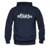 Arizona Hoodie - Hand Lettered Unisex Arizona Hooded Sweatshirt - navy