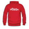 Arizona Hoodie - Hand Lettered Unisex Arizona Hooded Sweatshirt - red